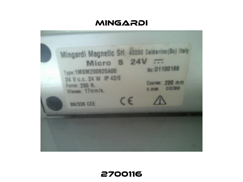 2700116 Mingardi