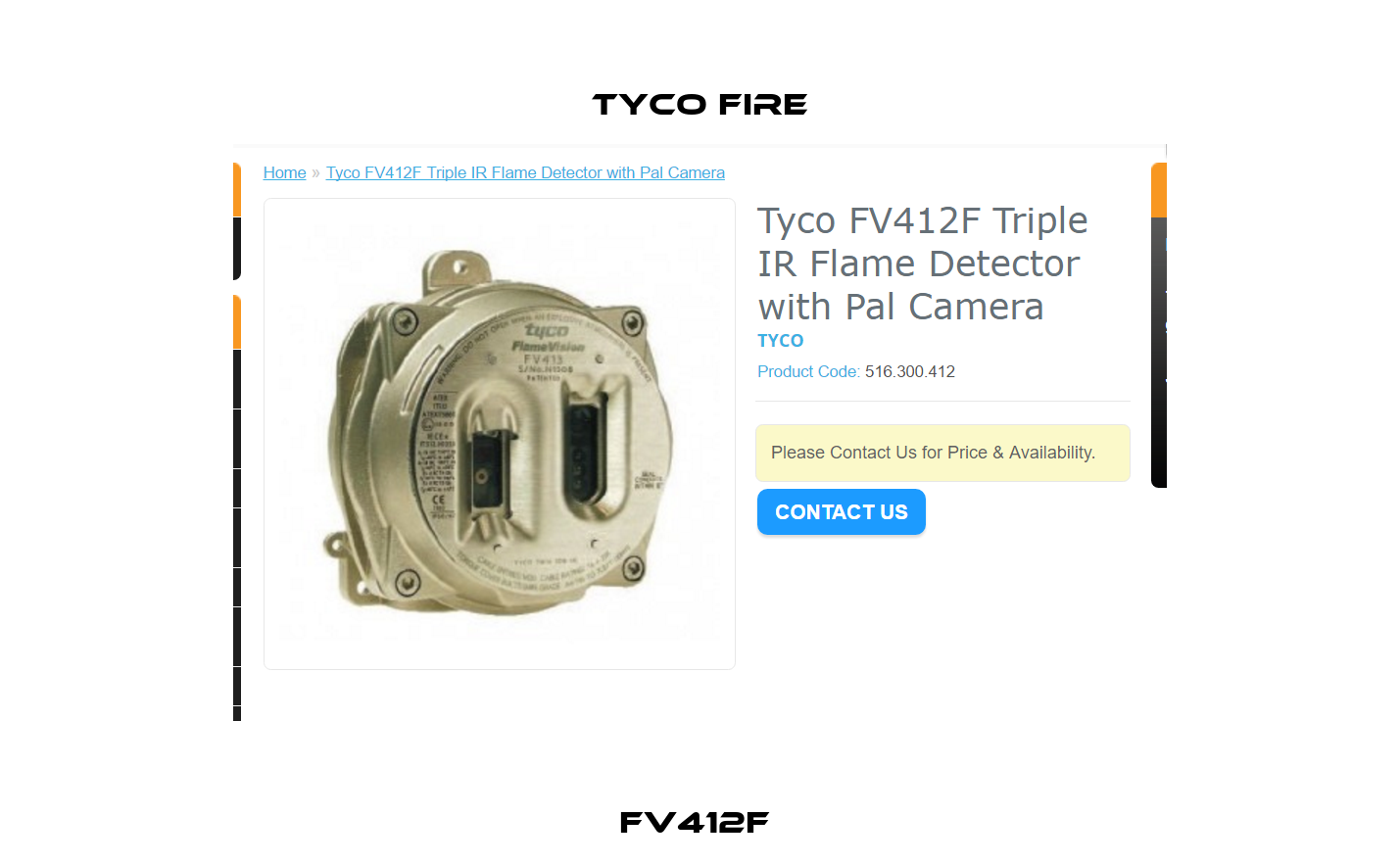 FV412F  Tyco Fire