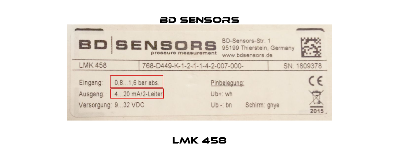 LMK 458 Bd Sensors