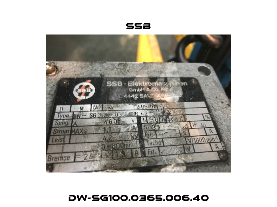 DW-SG100.0365.006.40 SSB