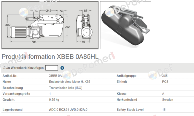 XBEB 0A85HL FlexLink