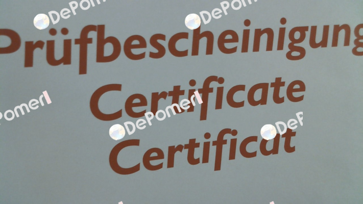 Inspection certificate for DTX-4000 Hans Schmidt