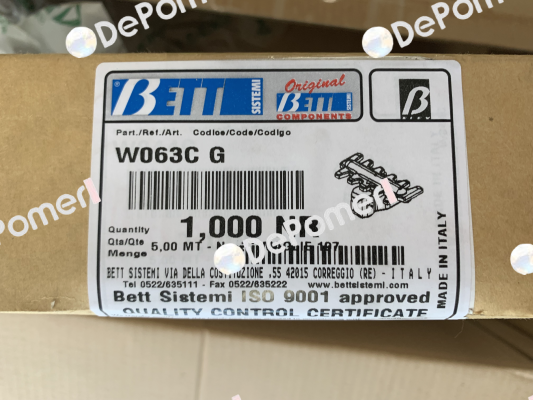 W063CG BETT SISTEMI