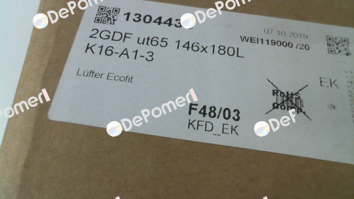2GDF ut65 146x180L K16-A1-3 / 1304435 Ecofit