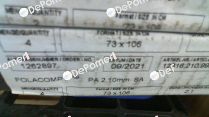 Folacomp PA 1060 x 730 x 2,10 mm Folex