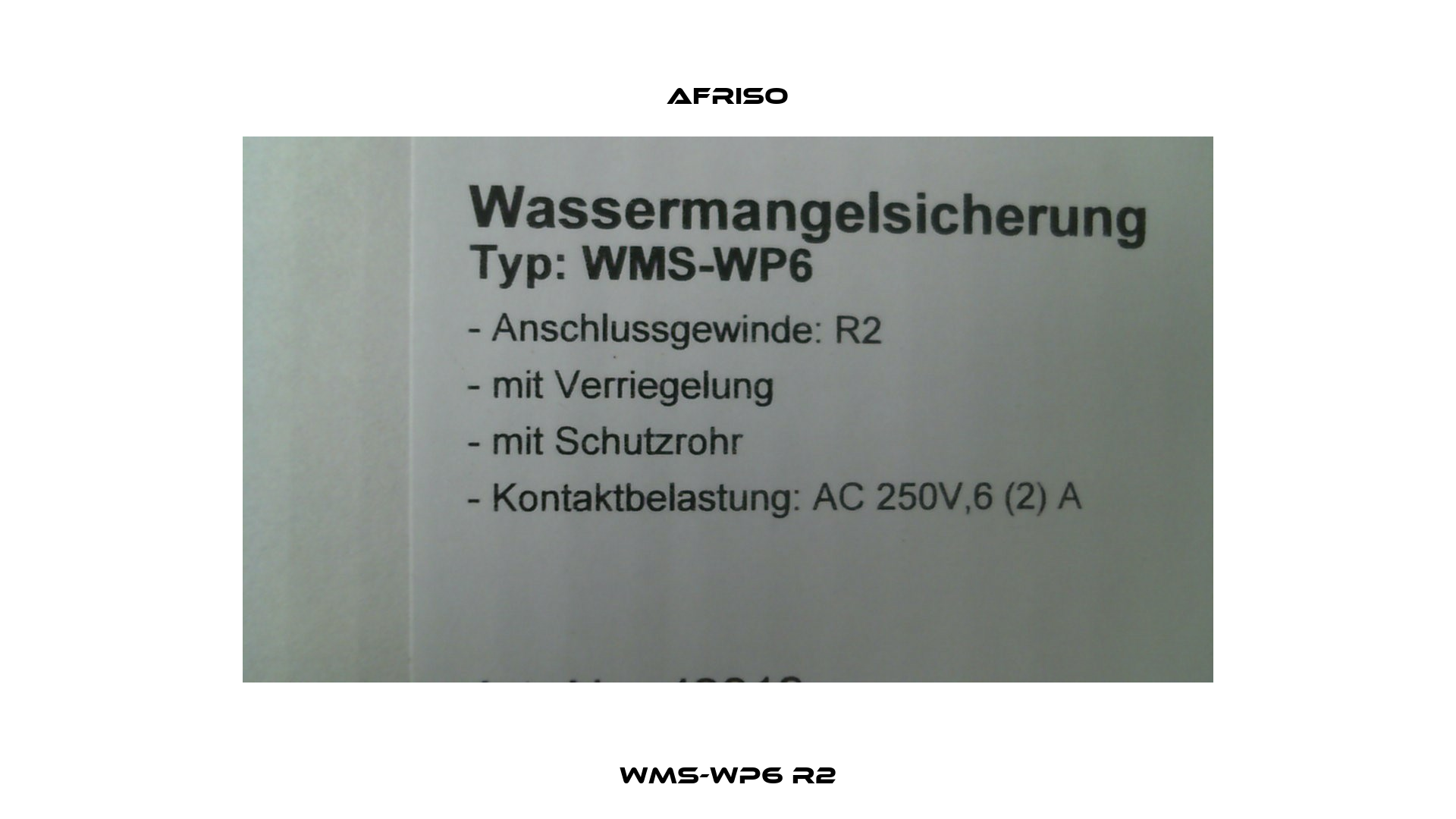 WMS-WP6 R2 Afriso