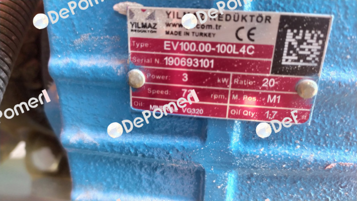 EV100.00-100L/4 Yılmaz Redüktör
