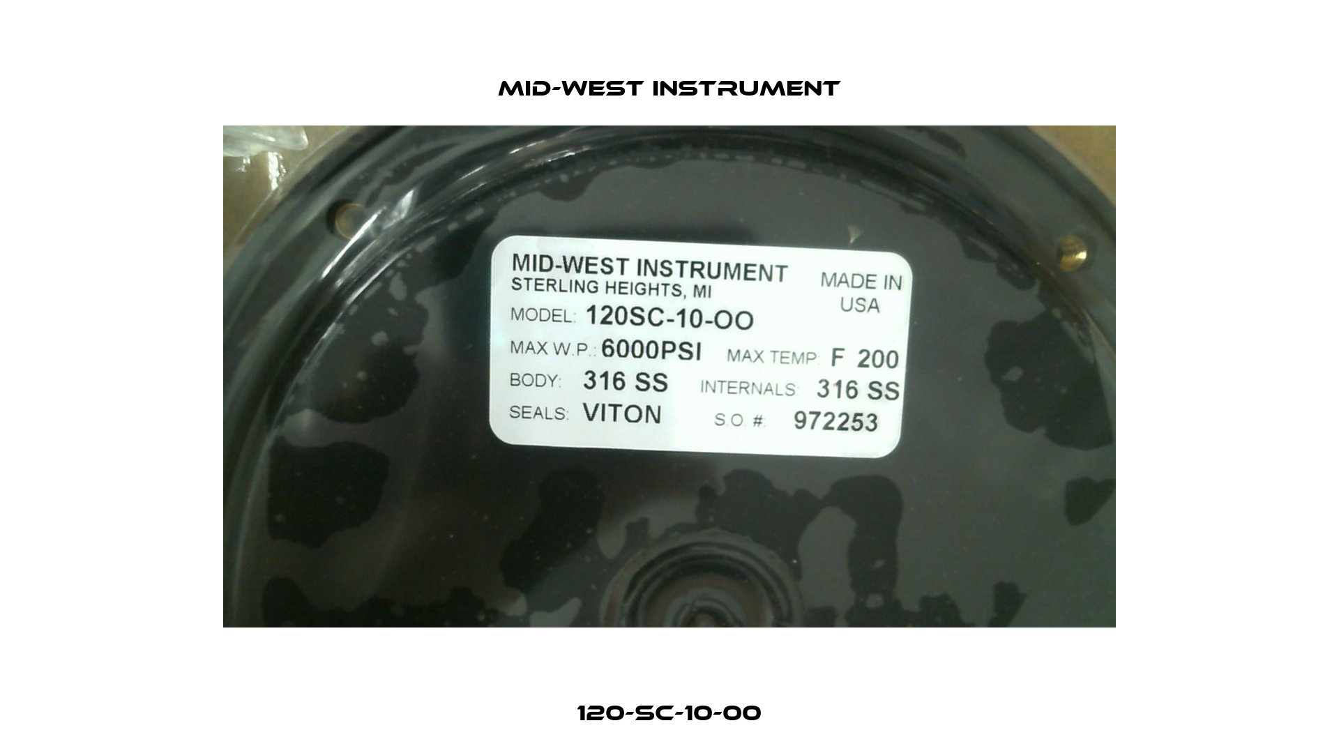 120-SC-10-00 Mid-West Instrument