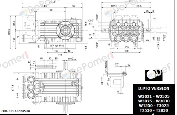 M42001054 / Serie 66 Type W 2141 Interpump