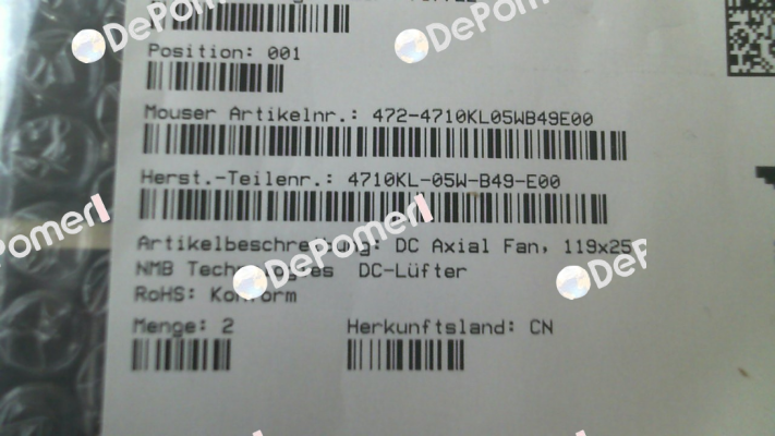 4710KL-05W-B49-E00 Minebea