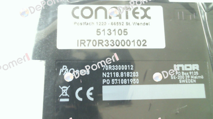 p/n: IR70R33000102 type: IPAQ-R330 Conatex