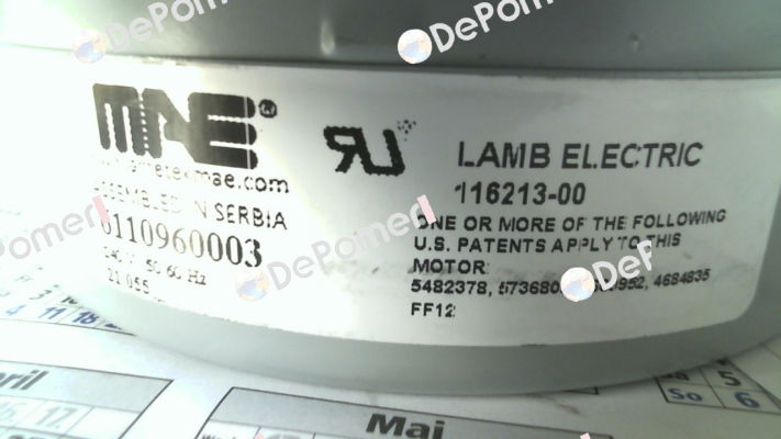 116213­-00 Lamb Electric