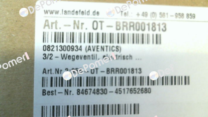 0821300934 / NL4-SOV-G012-SOE-CON-SS Aventics