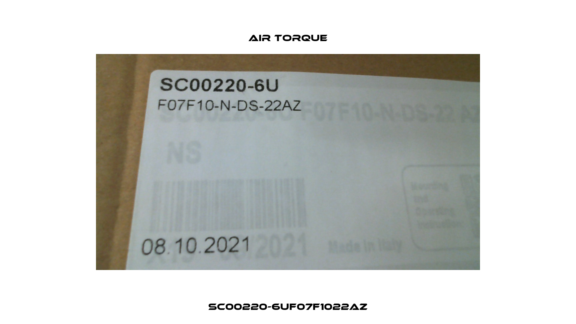 SC00220-6UF07F1022AZ Air Torque