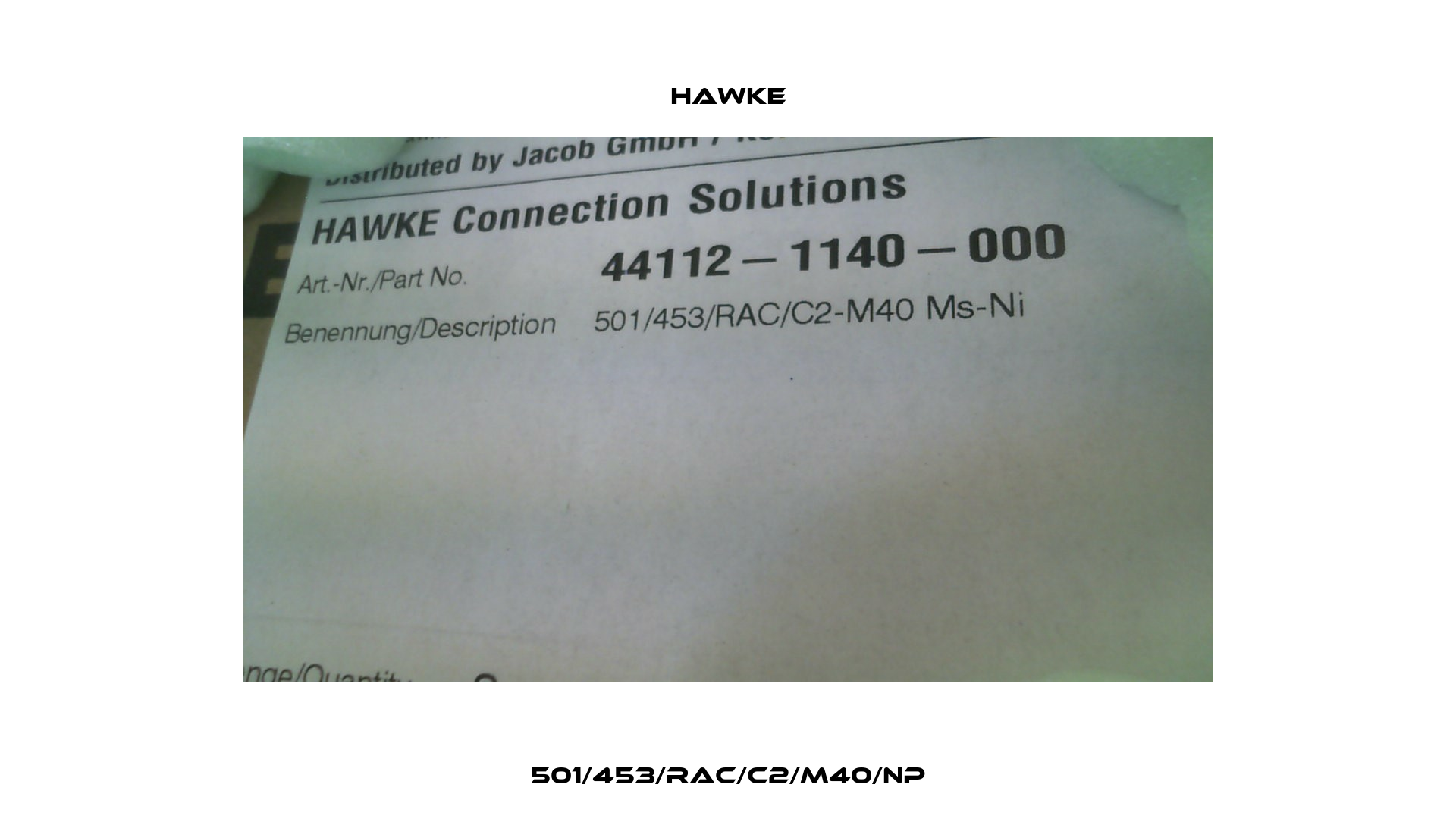 501/453/RAC/C2/M40/NP Hawke