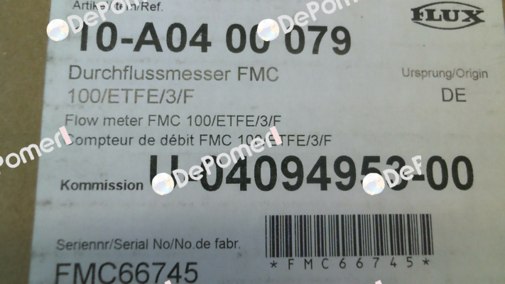 10-A04 00 079 / FMC 100/ETFE/3/F Flux (Sondermann)