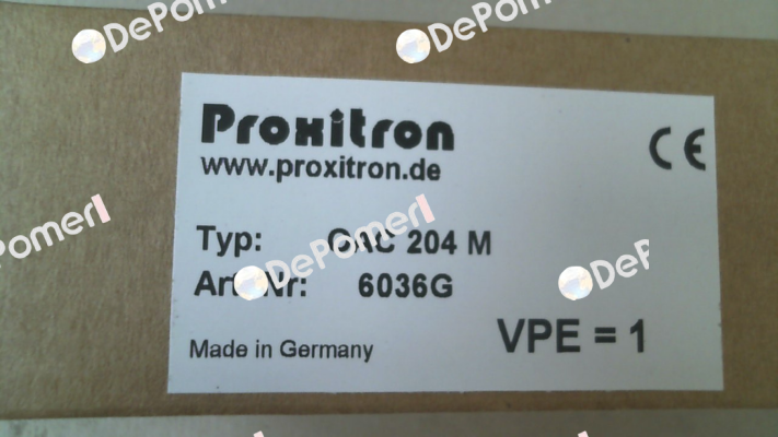 6036G / OAC 204 M Proxitron