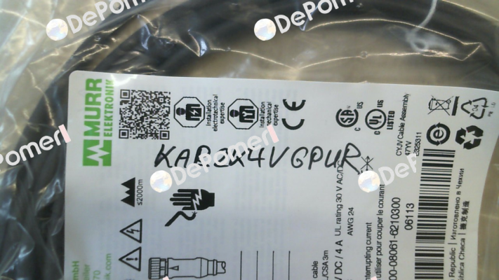 150010004 / KAB 2K4VGPUR Snt Sensortechnik