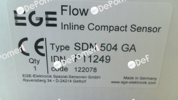 P11249, Type: SDN 504 GA Ege