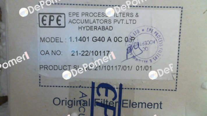 1.1401-G40-A-0C-0-P Epe