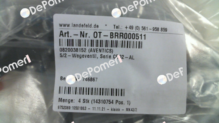 0820038152 (CD02-5/2AS-024DC) Aventics