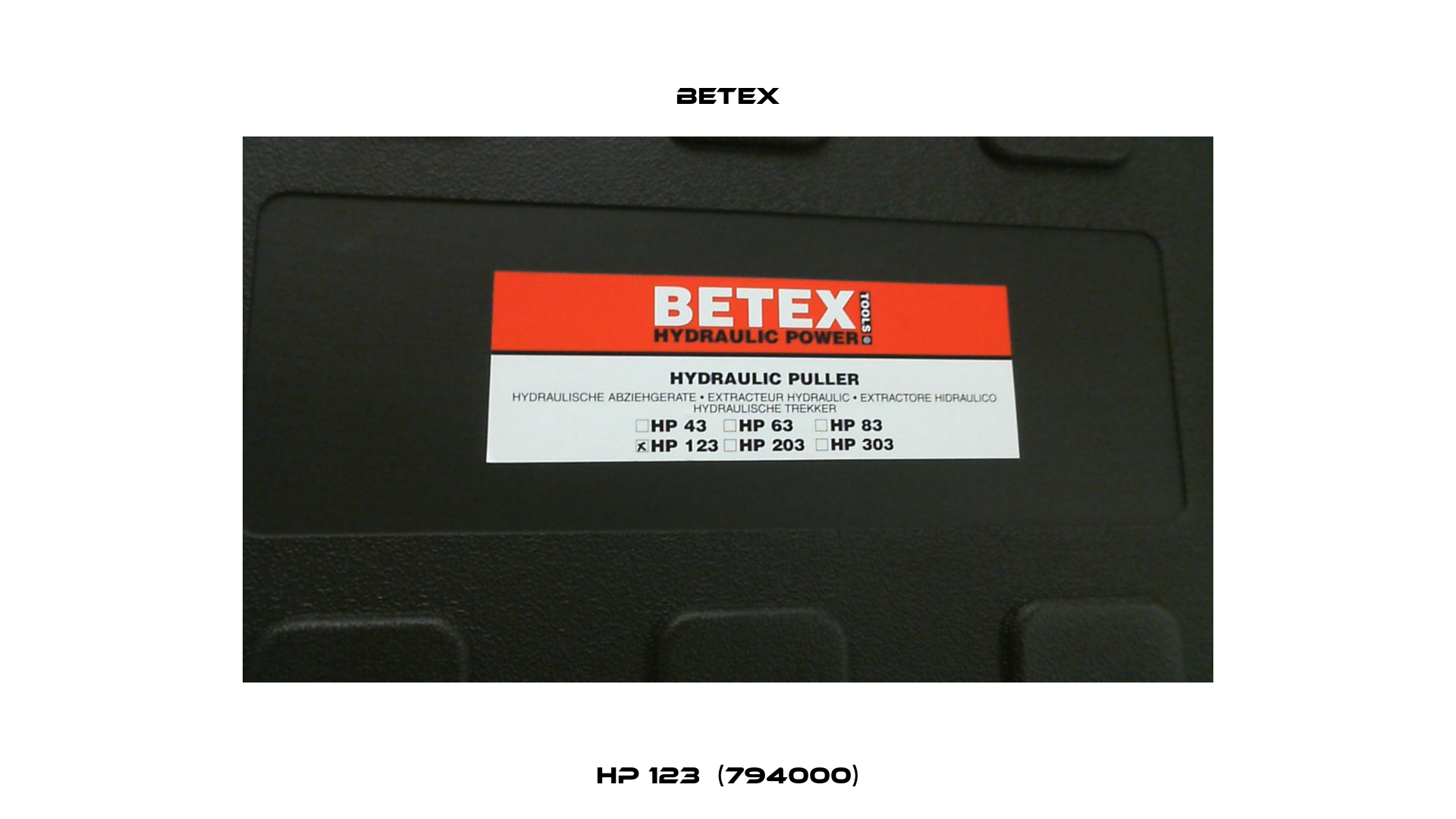 HP 123  (794000) BETEX