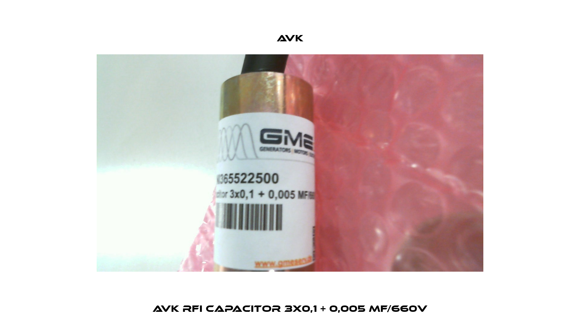 AvK RFI capacitor 3x0,1 + 0,005 MF/660V AVK