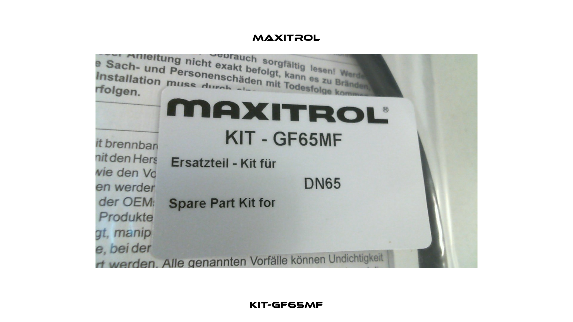 KIT-GF65MF Maxitrol