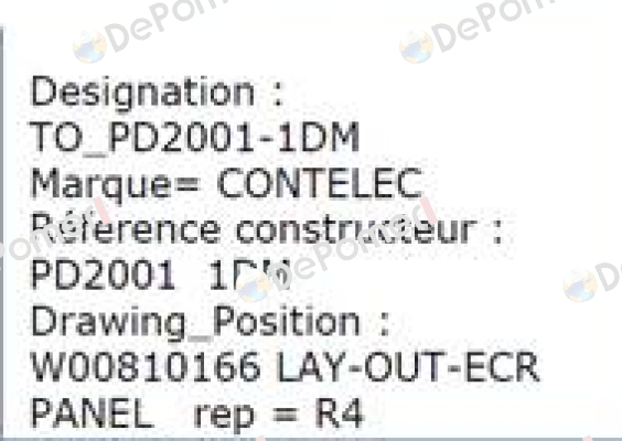 PD2001 - 1DM 1KO/1KO/J - OEM  Contelec