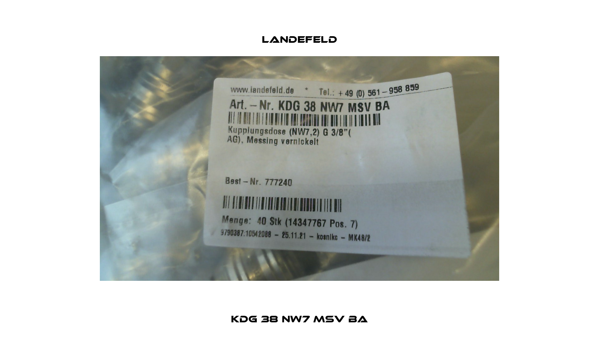 KDG 38 NW7 MSV BA Landefeld