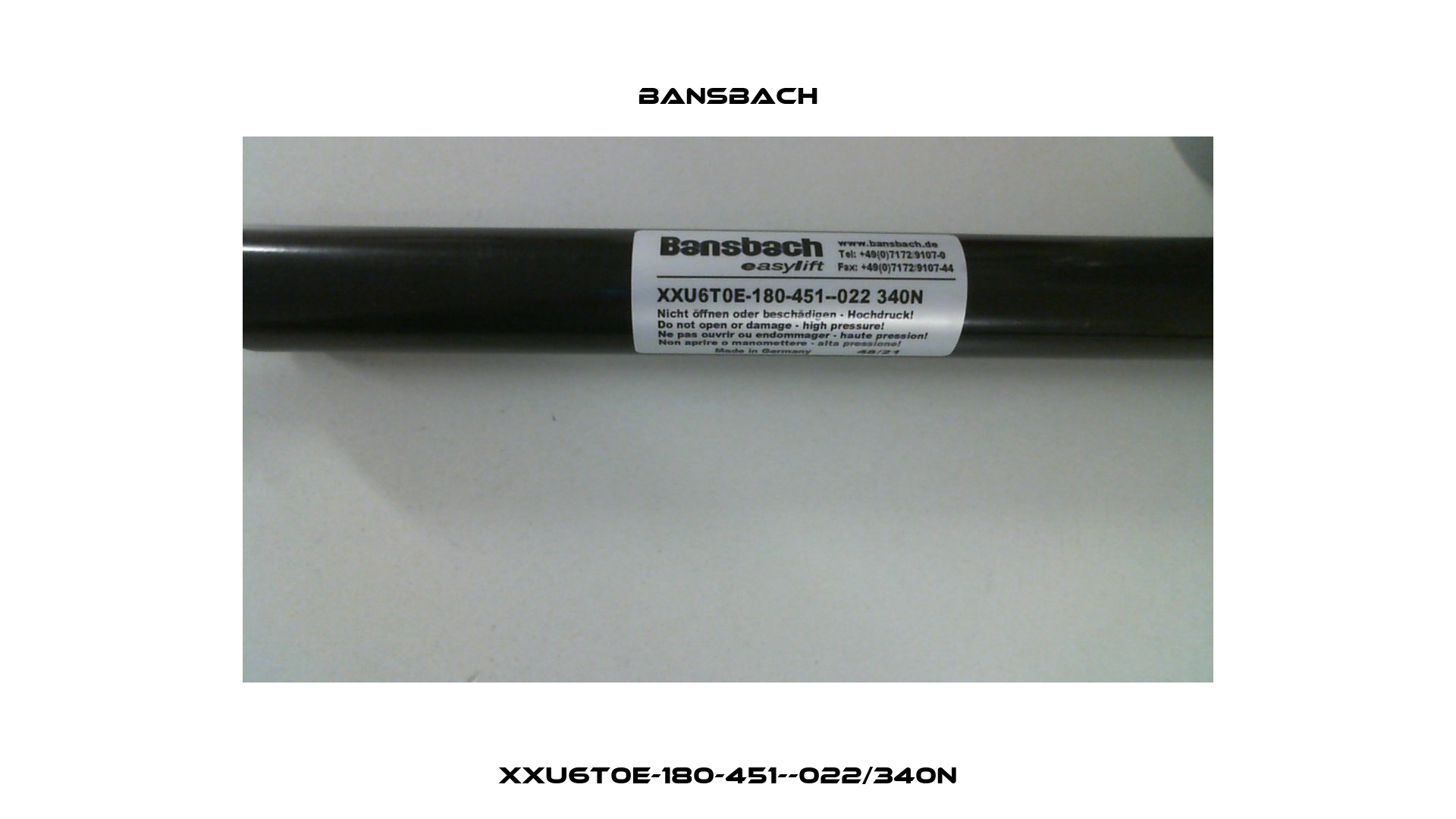 XXU6T0E-180-451--022/340N Bansbach