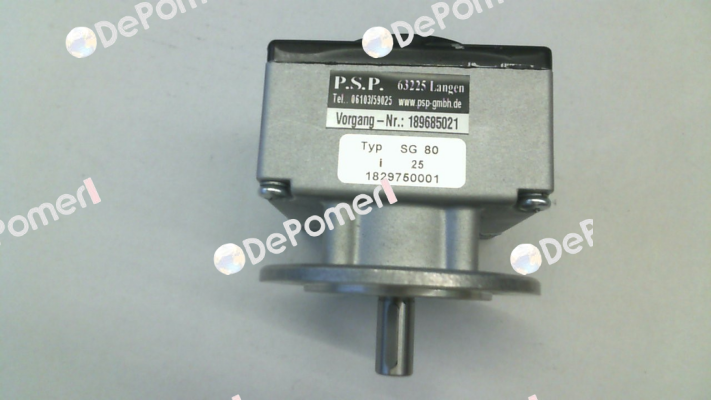 P/N: 300484, Type: SG80/B3/B5 i=25:1 Groschopp