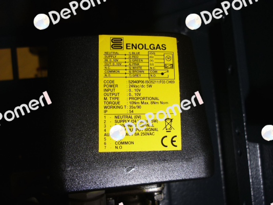 ISO 10 Nm / F03 / 9, SR 0-10 V  Enolgas