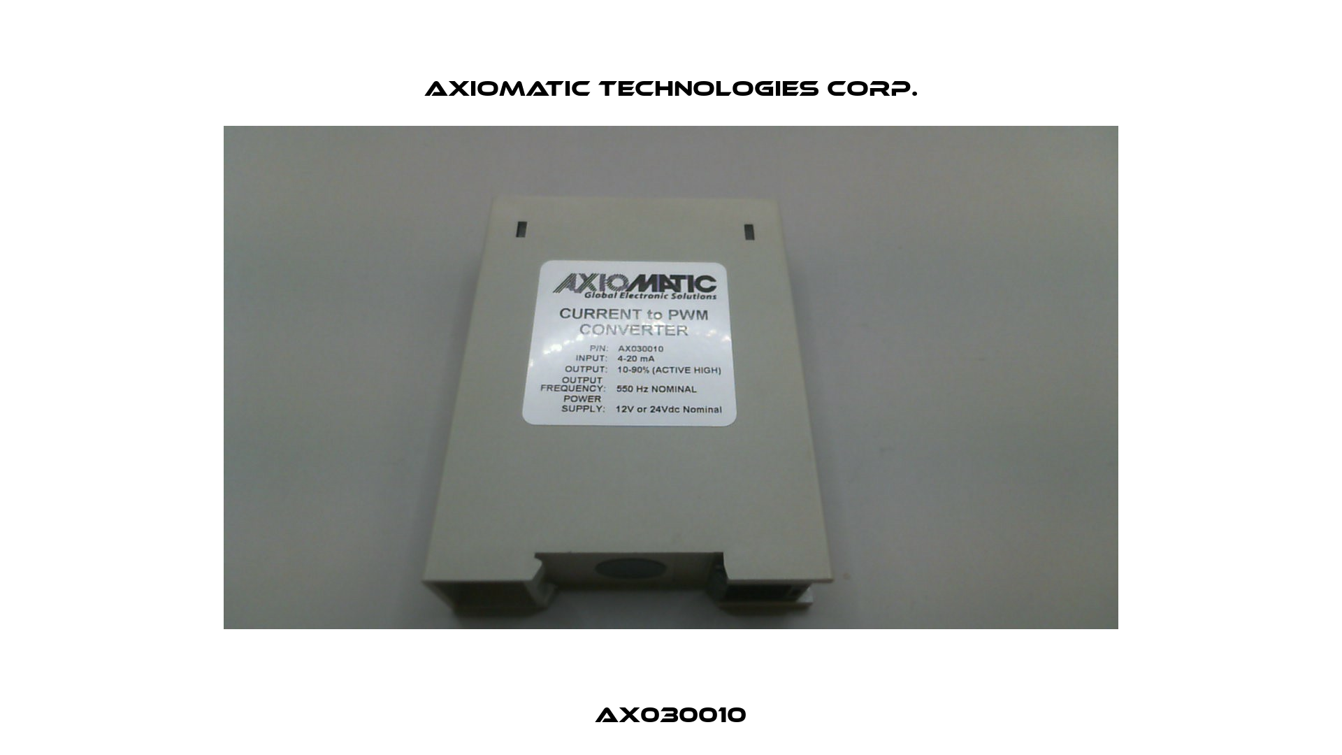 AX030010 Axiomatic Technologies Corp.