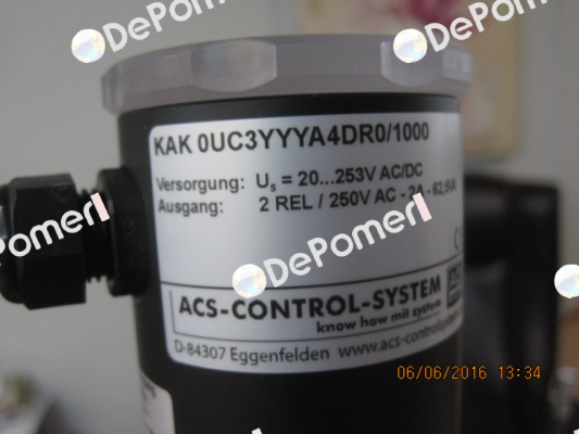 KAK 0 U C 3 YYY A4 D R 0/1.000mm Acs Control-System