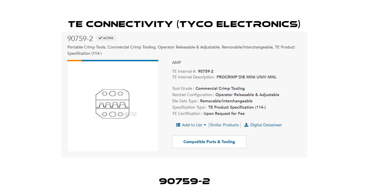 90759-2 TE Connectivity (Tyco Electronics)