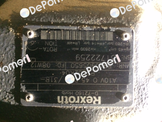 R910905650 / 	A  A10V O 45 DFR /31R-PSC62K04  Rexroth