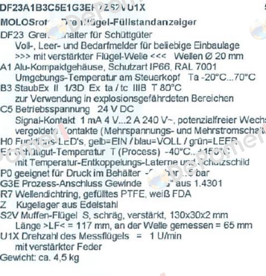DF23A 1B3C5E1G3ER7ZS2VU1X  Mollet
