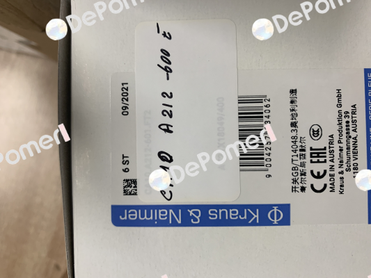 CA10 A212-600 E Kraus & Naimer