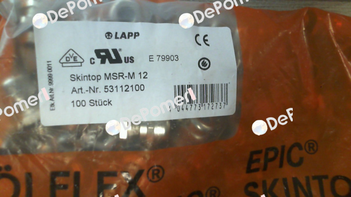 P/N: 53112100, Type: MSR-M Lapp Kabel