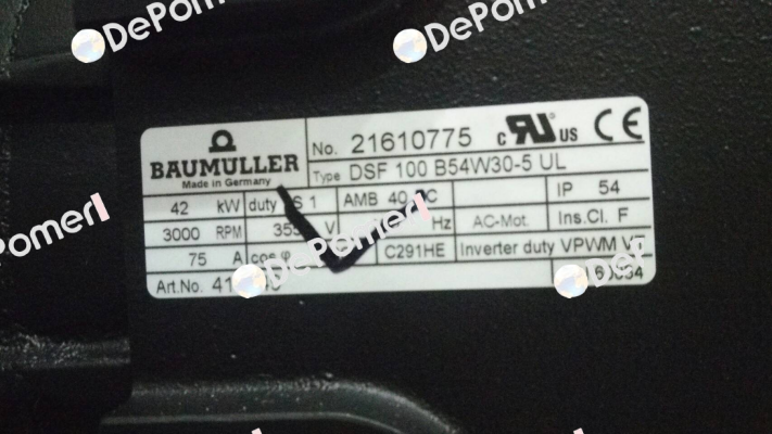 DSF100B54W30-5UL Baumüller