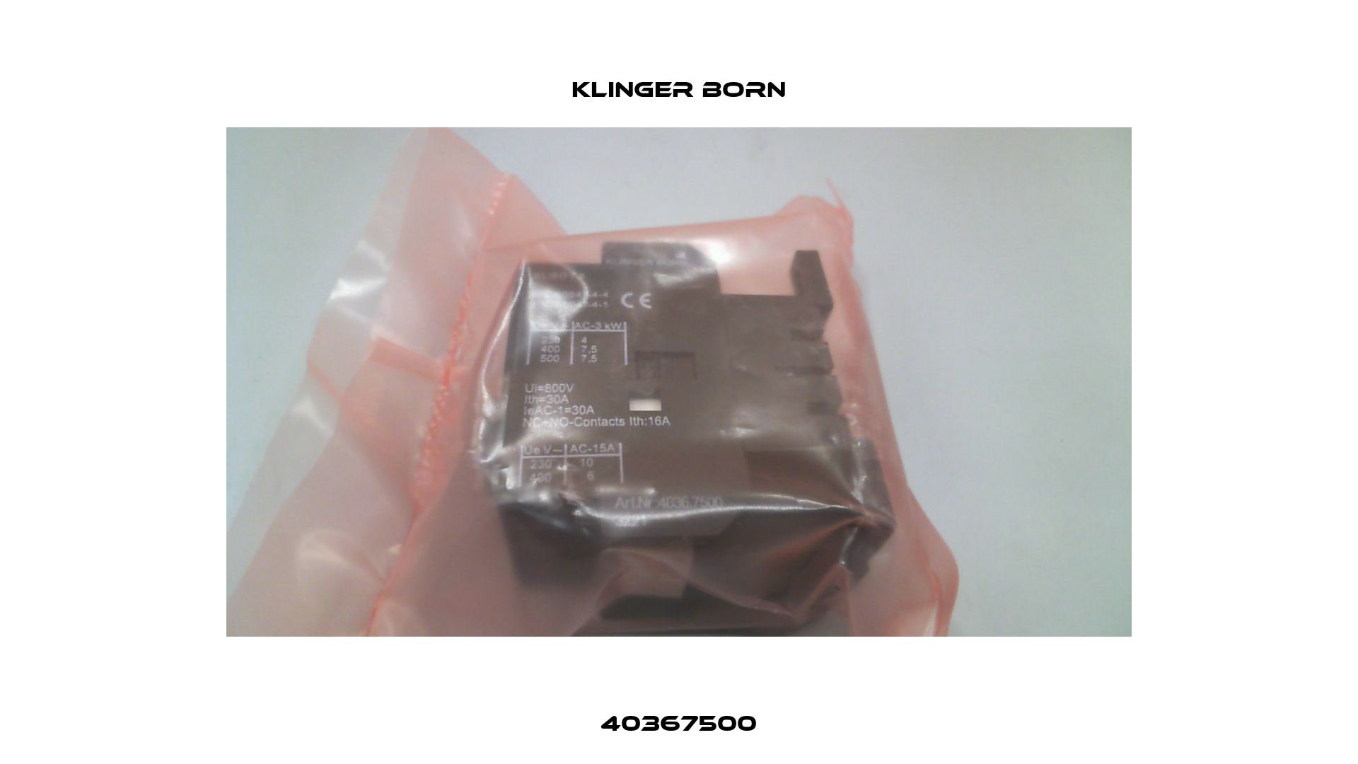 40367500 Klinger Born