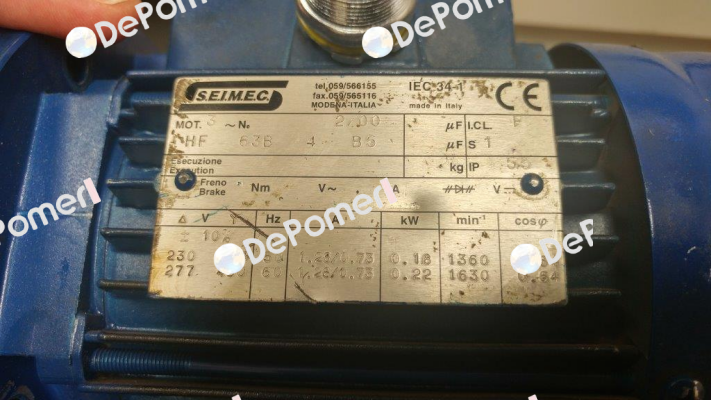 HF 63B 4 B5 obsolete, replacement R000065090  Seimec (Rossi)