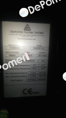 P/N: 616200006 Model: DMEO50 G.G.  Parker