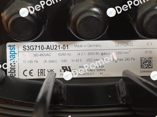 S3G710-AU21-01 EBM Papst