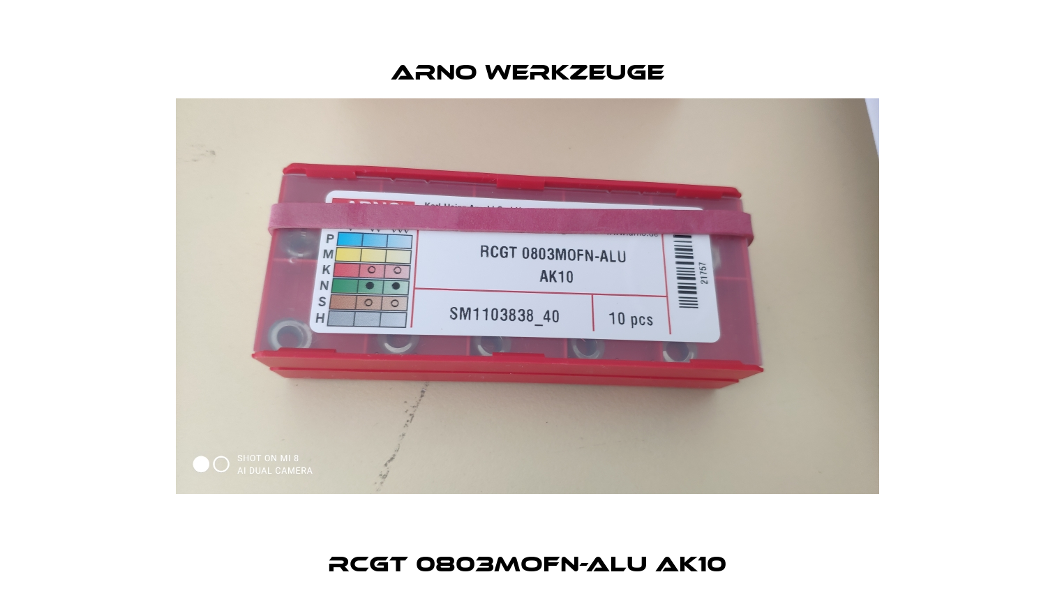RCGT 0803MOFN-ALU AK10 ARNO Werkzeuge