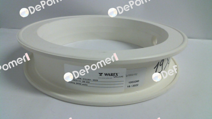 WX6000 / sealing element of EPDM white suitable for DKZ110 DN 200 Warex