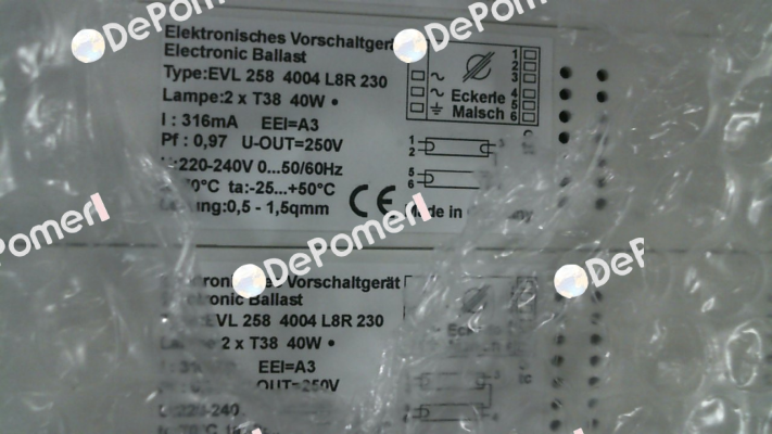EVL 258 40 04 L8 R 230 / 7901200683 Eckerle