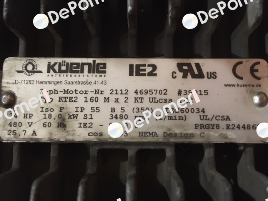 KTE2 160 M x 2 KT ULcsa IE2   OEM!!  Küenle