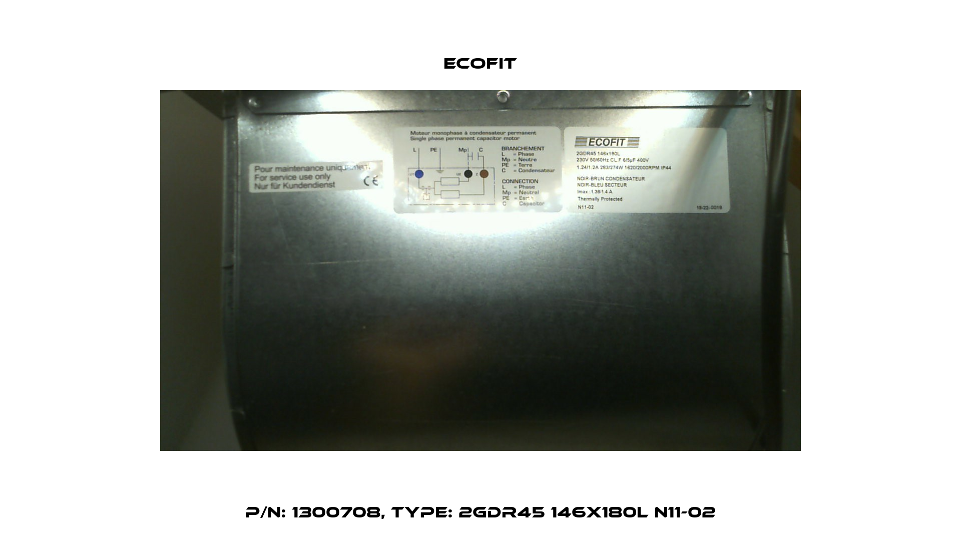 P/N: 1300708, Type: 2GDR45 146x180L N11-02 Ecofit